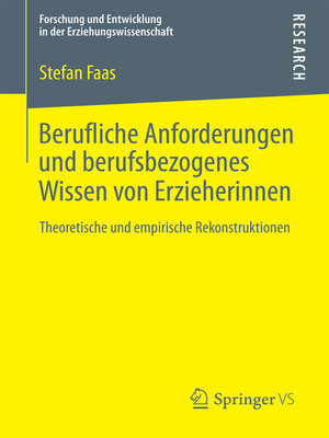 cover image of Berufliche Anforderungen und berufsbezogenes Wissen von Erzieherinnen